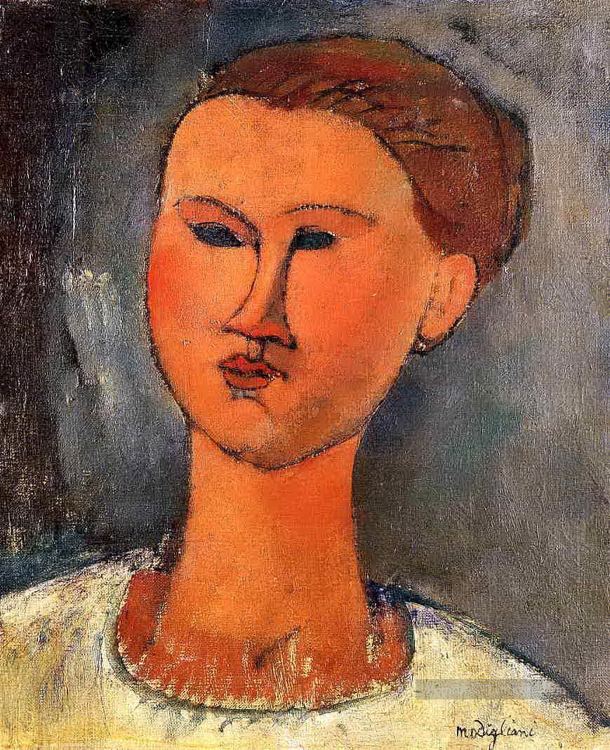 tête de femme 1915 Amedeo Modigliani Peintures à l'huile